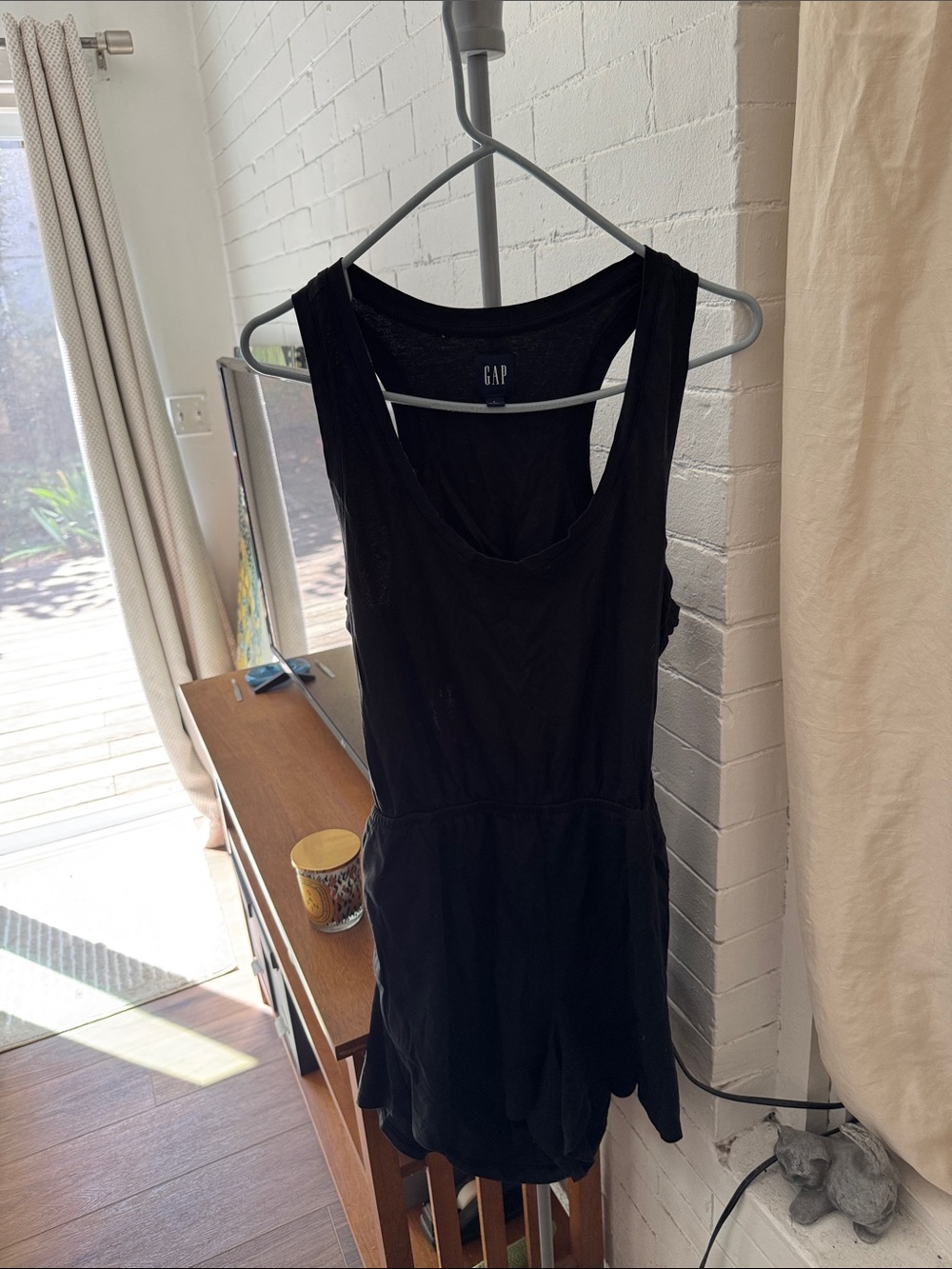 GAP Black Sleeveless Camisole Romper